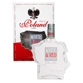 Wódka White & Red Mapa Polski 40% 500 ml