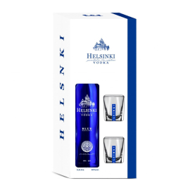 Wódka Helsinki Blue Metallic Edition 40% 500 ml + 2 kieliszki