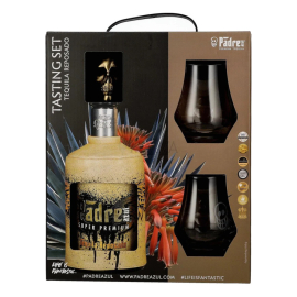 Tequila Padre Azul Reposado Tasting Set 40% 700 ml + 2 szklanki