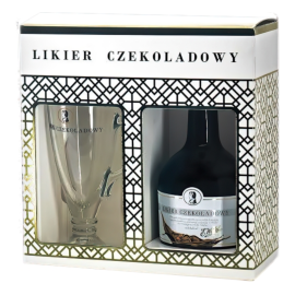 Likier Czekoladowy Wedel + szklanka 18% 500 ml Giftbox