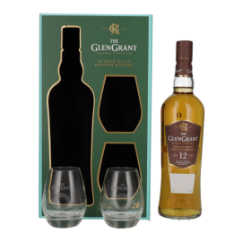 Whisky Glen Grant 12 YO 43% 700 ml + 2 szklanki